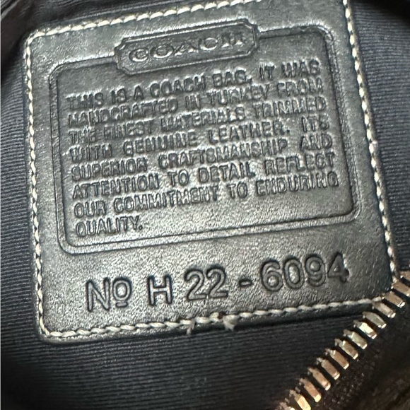 Coach black signature monogram demi bag y2k - 6094 - Picture 2 of 8